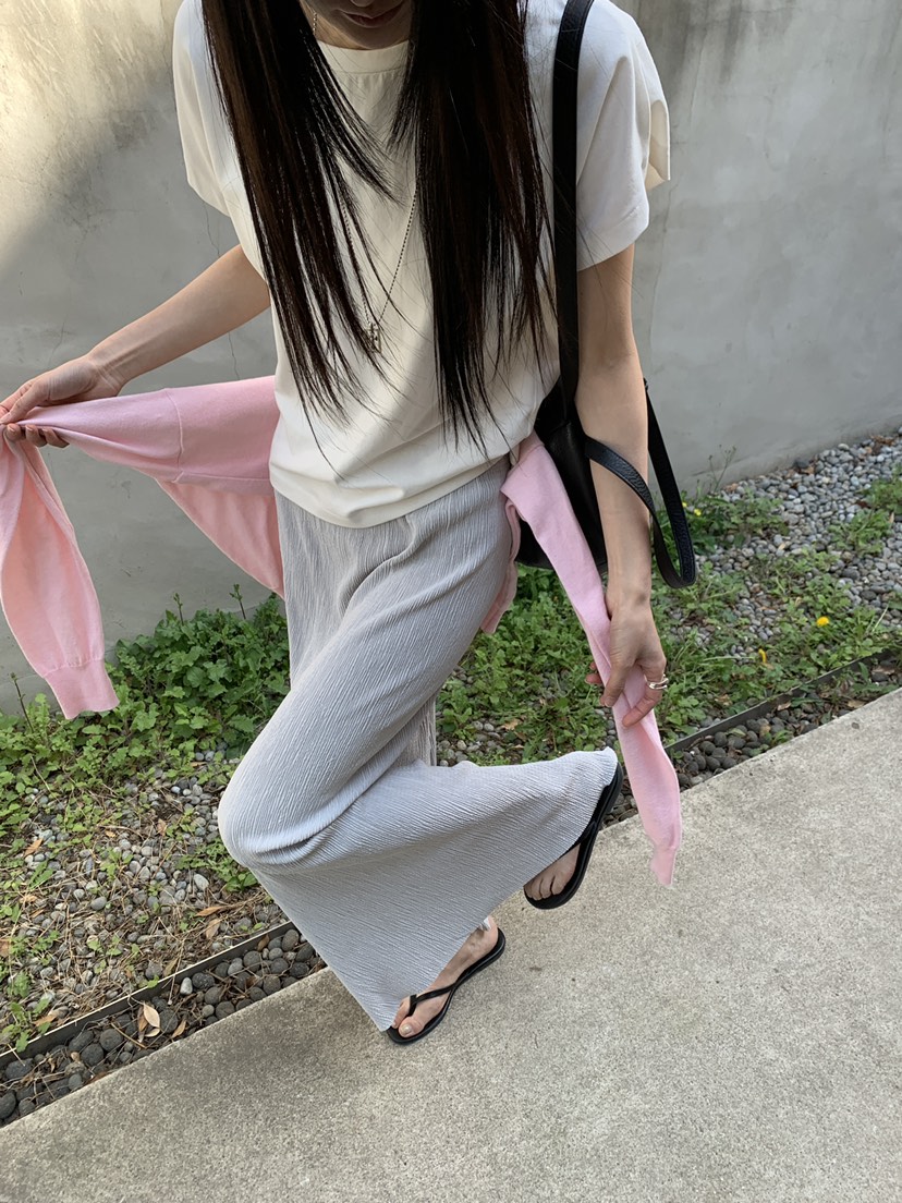 B_GARDER韓國代購女裝新品26春夏熱賣26夏季長裙百褶褶裙B.GARDER長裙