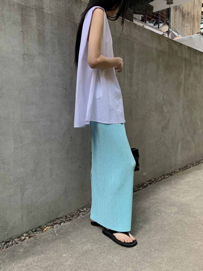 B_GARDER韓國代購女裝新品26春夏熱賣26夏季長裙百褶褶裙B.GARDER長裙