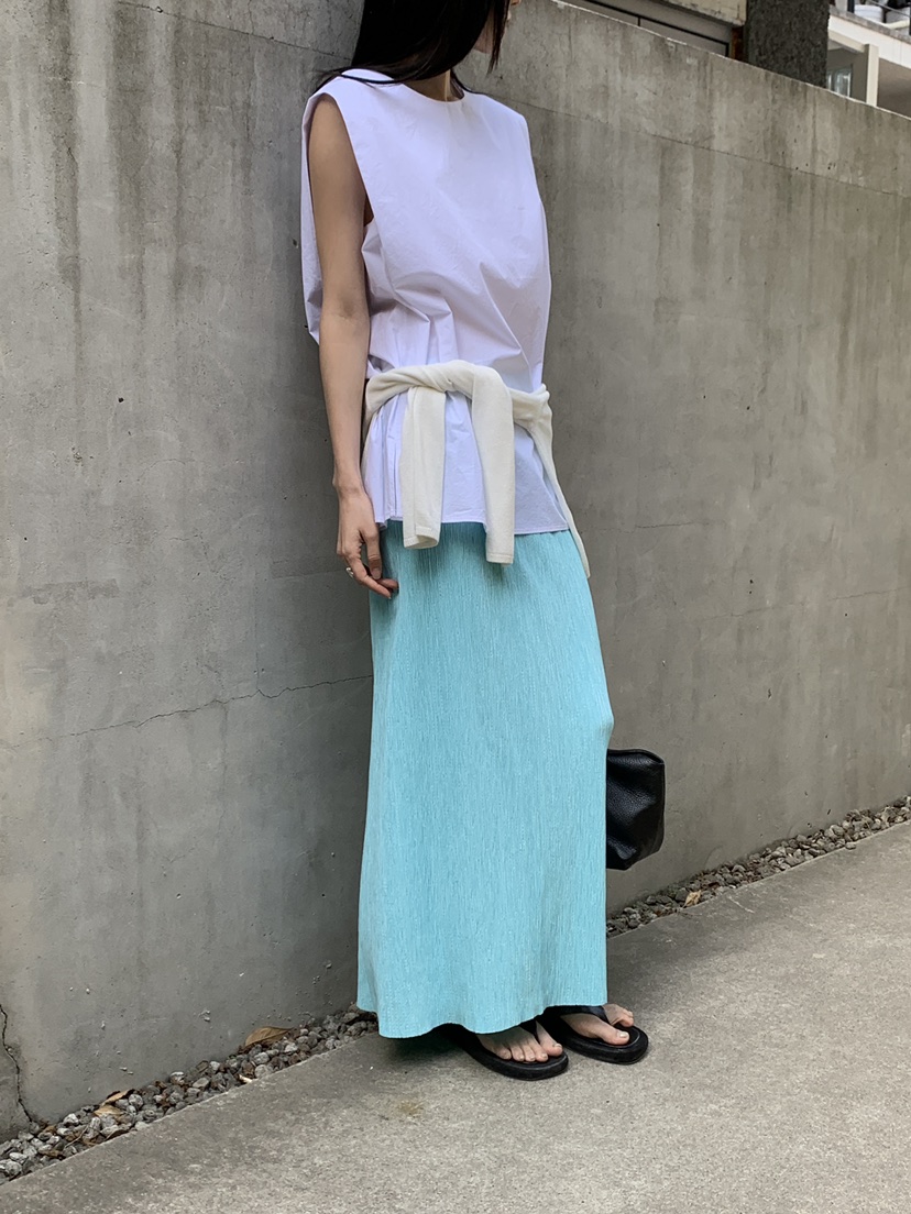 B_GARDER韓國代購女裝新品26春夏熱賣26夏季長裙百褶褶裙B.GARDER長裙