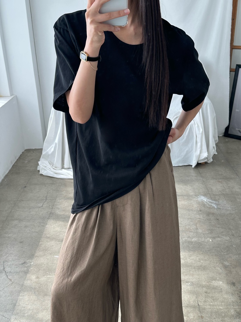 LE VASE韓國直郵女士新款推薦26夏季26春夏職業人氣熱賣T恤LE VASET恤
