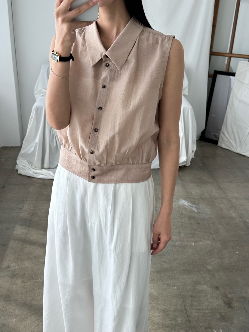 LE VASE韓國直郵實拍女士新款時尚26夏季熱賣26春夏吊帶背心LE VASE吊帶/背心