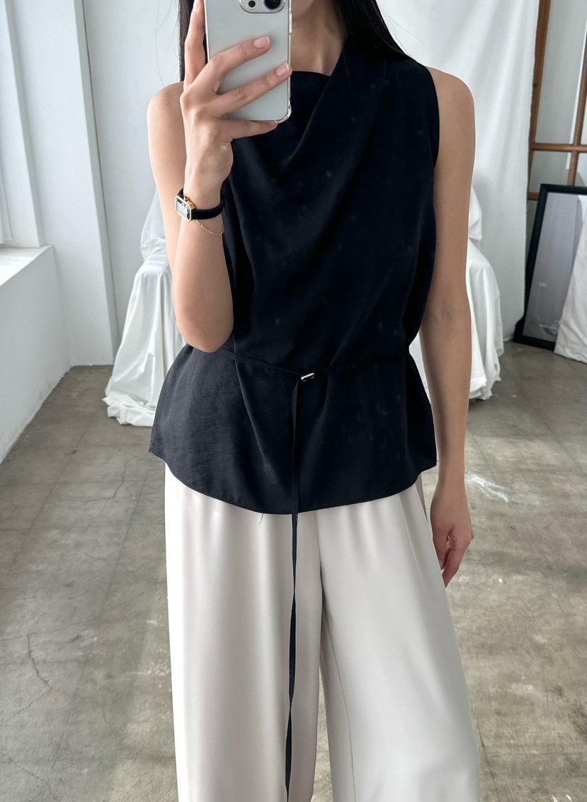 LE VASE韓國東大門直郵女裝新款熱賣人氣吊帶背心含腰繩LE VASE吊帶/背心圖色2