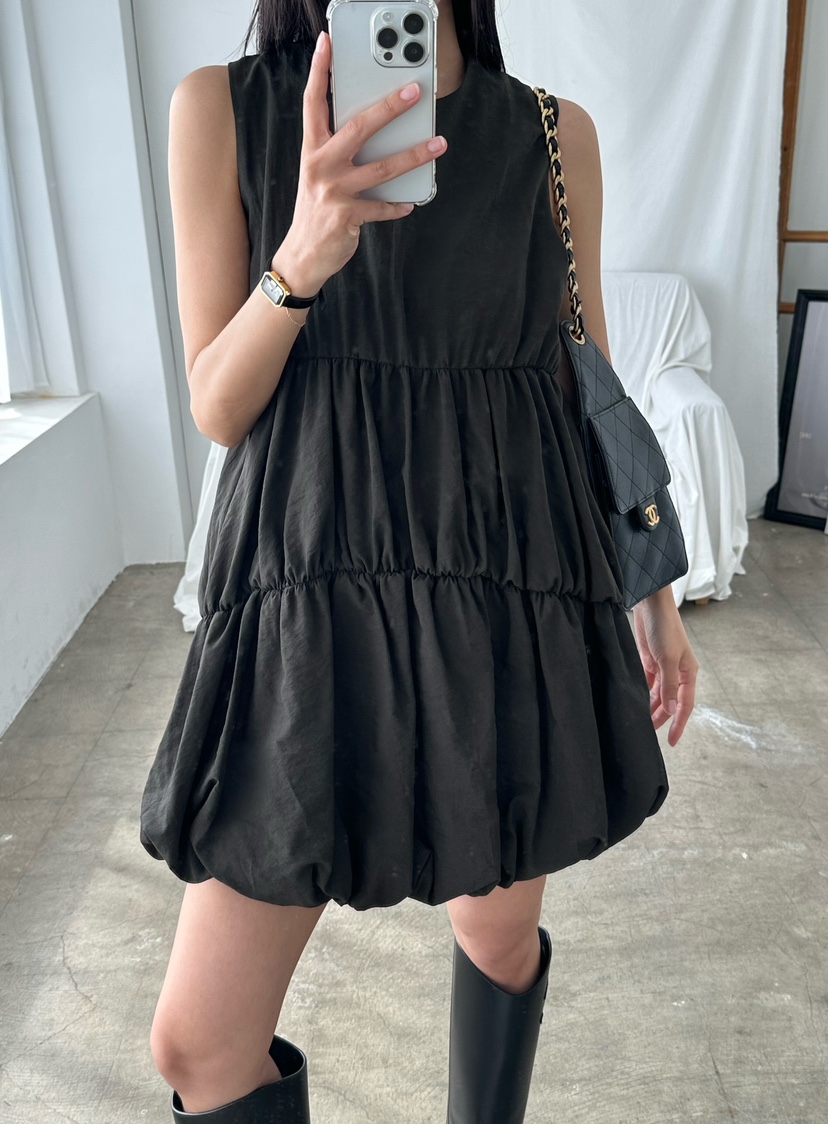 LE VASE韓國代購女士新品26夏季時尚人氣26春夏職業連衣裙LE VASE連衣裙