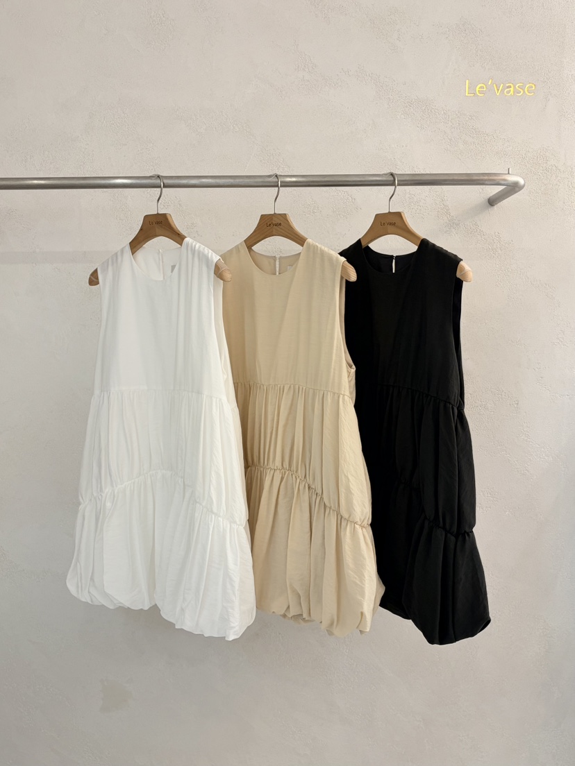 LE VASE韓國代購女士新品26夏季時尚人氣26春夏職業連衣裙LE VASE連衣裙