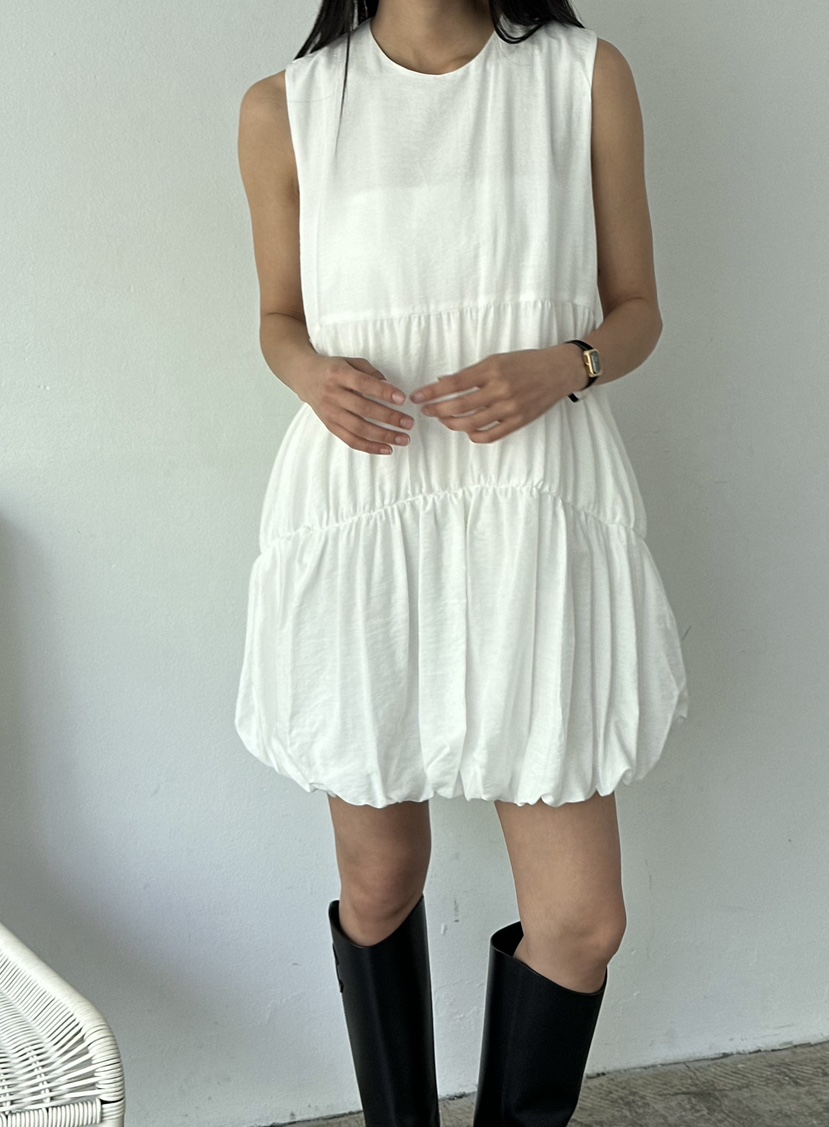 LE VASE韓國代購女士新品26夏季時尚人氣26春夏職業連衣裙LE VASE連衣裙圖色1