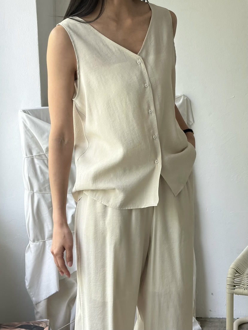 LE VASE韓國直郵女士新品26春夏時尚職業推薦吊帶背心雙面LE VASE吊帶/背心