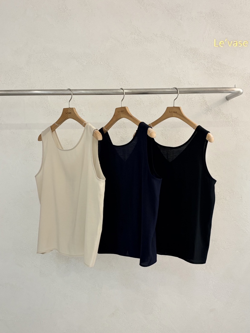 LE VASE韓國直郵女士新品26春夏時尚職業推薦吊帶背心雙面LE VASE吊帶/背心