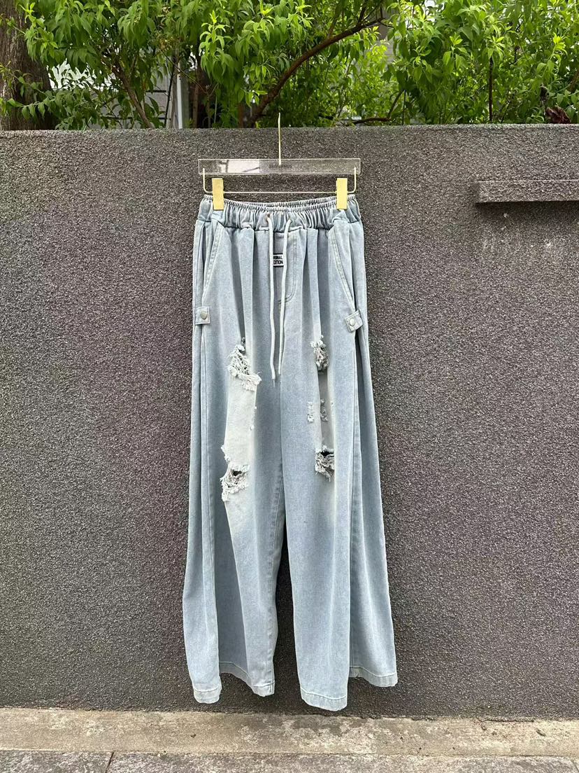 BADFORMUS東大門實拍韓國女裝新品人氣推薦26夏季時尚牛仔褲BADFORMUS牛仔褲圖色1