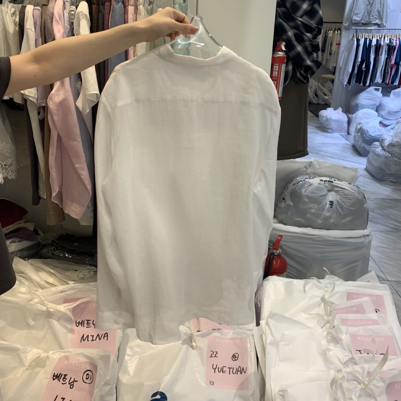 RIVEROOM韓國直郵實拍女裝新品26春夏推薦襯衫蕾絲衫亞麻RIVEROOM襯衫/蕾絲衫