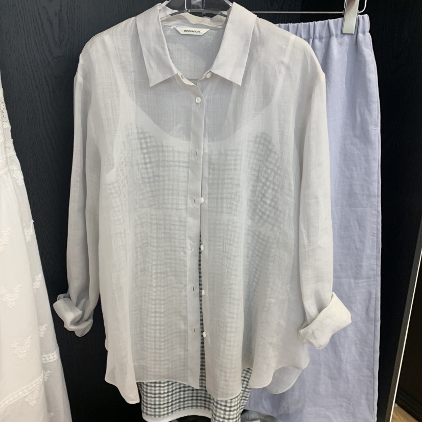 RIVEROOM韓國直郵實拍女裝新品26春夏推薦襯衫蕾絲衫亞麻RIVEROOM襯衫/蕾絲衫圖色6