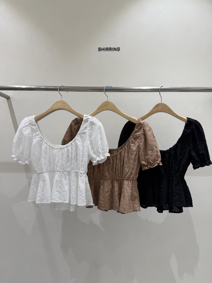 SHIRRING韓國東大門代購女裝新品推薦熱賣人氣襯衫蕾絲衫SHIRRING襯衫/蕾絲衫