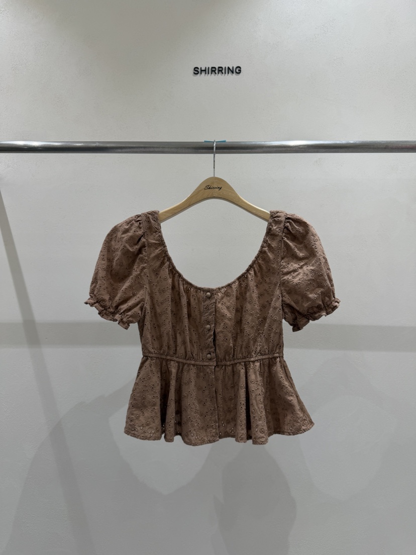 SHIRRING韓國東大門代購女裝新品推薦熱賣人氣襯衫蕾絲衫SHIRRING襯衫/蕾絲衫圖色2