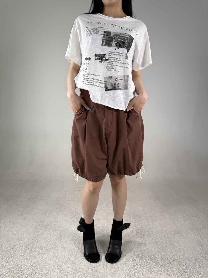 SHIRRING東大門實拍韓國女裝新品26夏季時尚人氣26春夏T恤SHIRRINGT恤