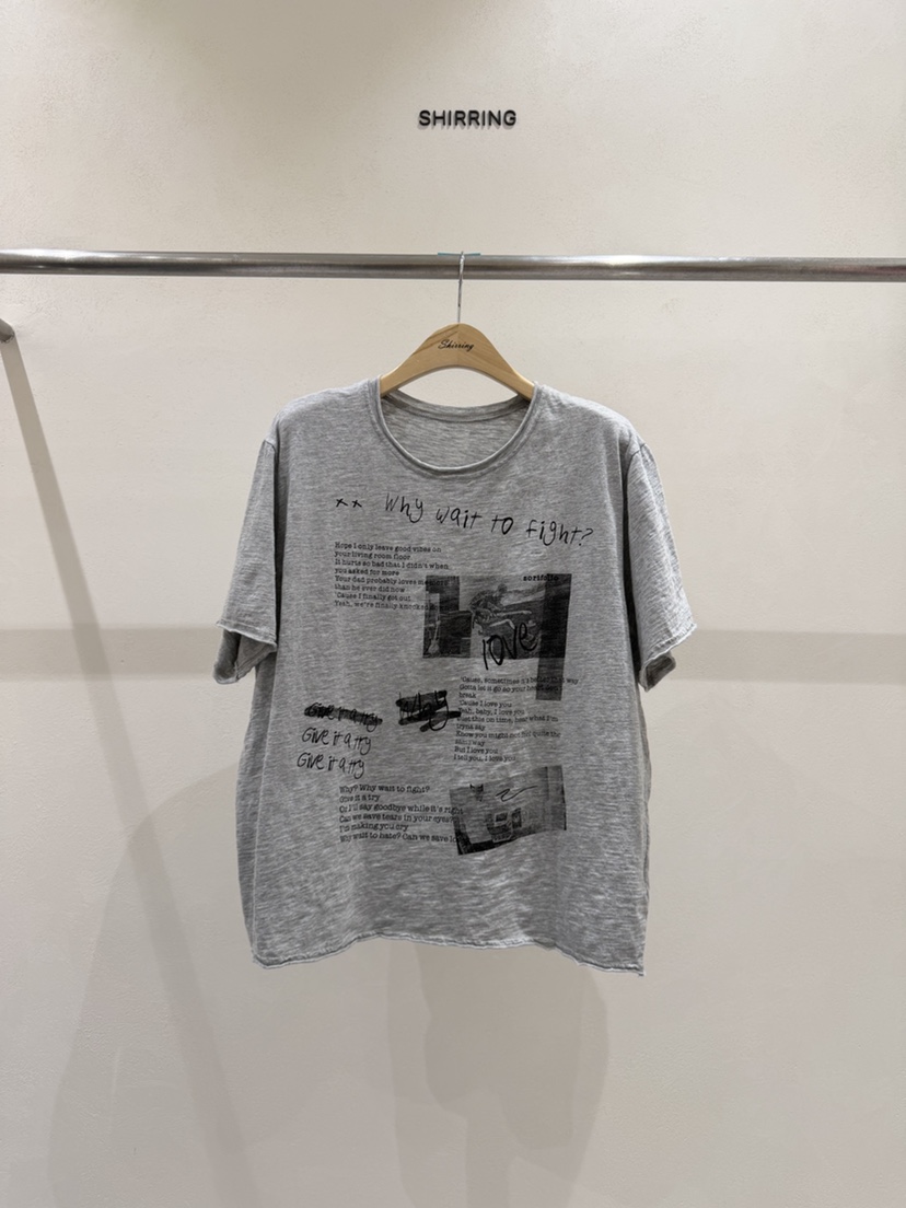 SHIRRING東大門實拍韓國女裝新品26夏季時尚人氣26春夏T恤SHIRRINGT恤圖色2