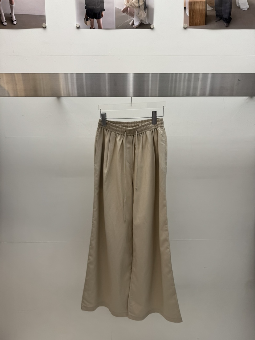 AMOOD韓國直郵實拍女士新款熱賣休閑26春夏推薦休閑褲亞麻AMOOD休閑褲圖色1