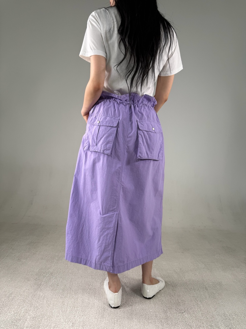 SHIRRING韓國直郵女士新款26夏季休閑職業時尚人氣推薦長裙SHIRRING長裙