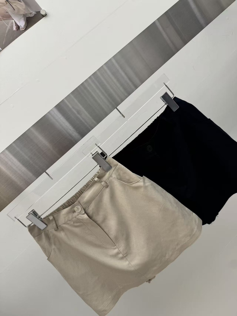 AMOOD韓國直郵實拍女裝新品休閑職業26春夏人氣熱賣短裙亞麻AMOOD短裙