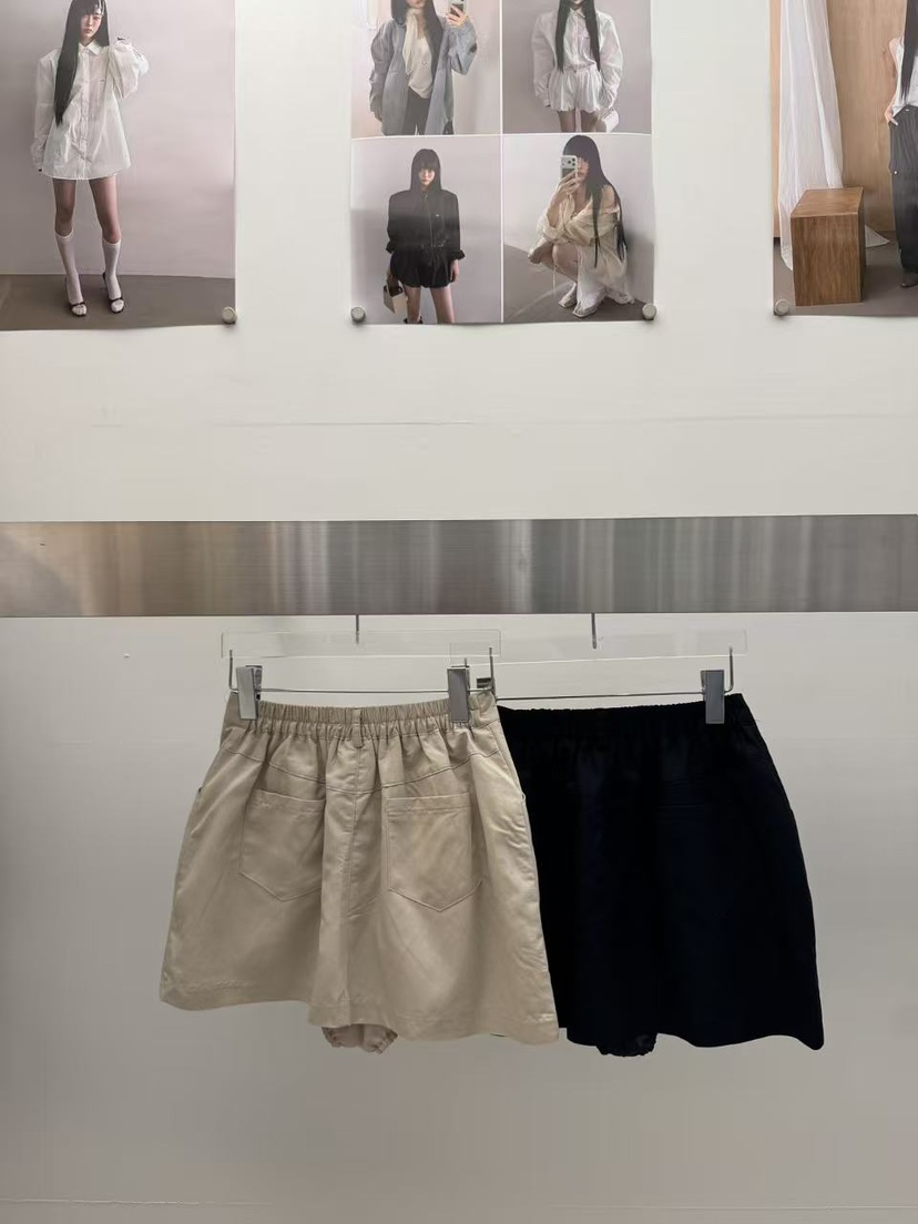 AMOOD韓國直郵實拍女裝新品休閑職業26春夏人氣熱賣短裙亞麻AMOOD短裙