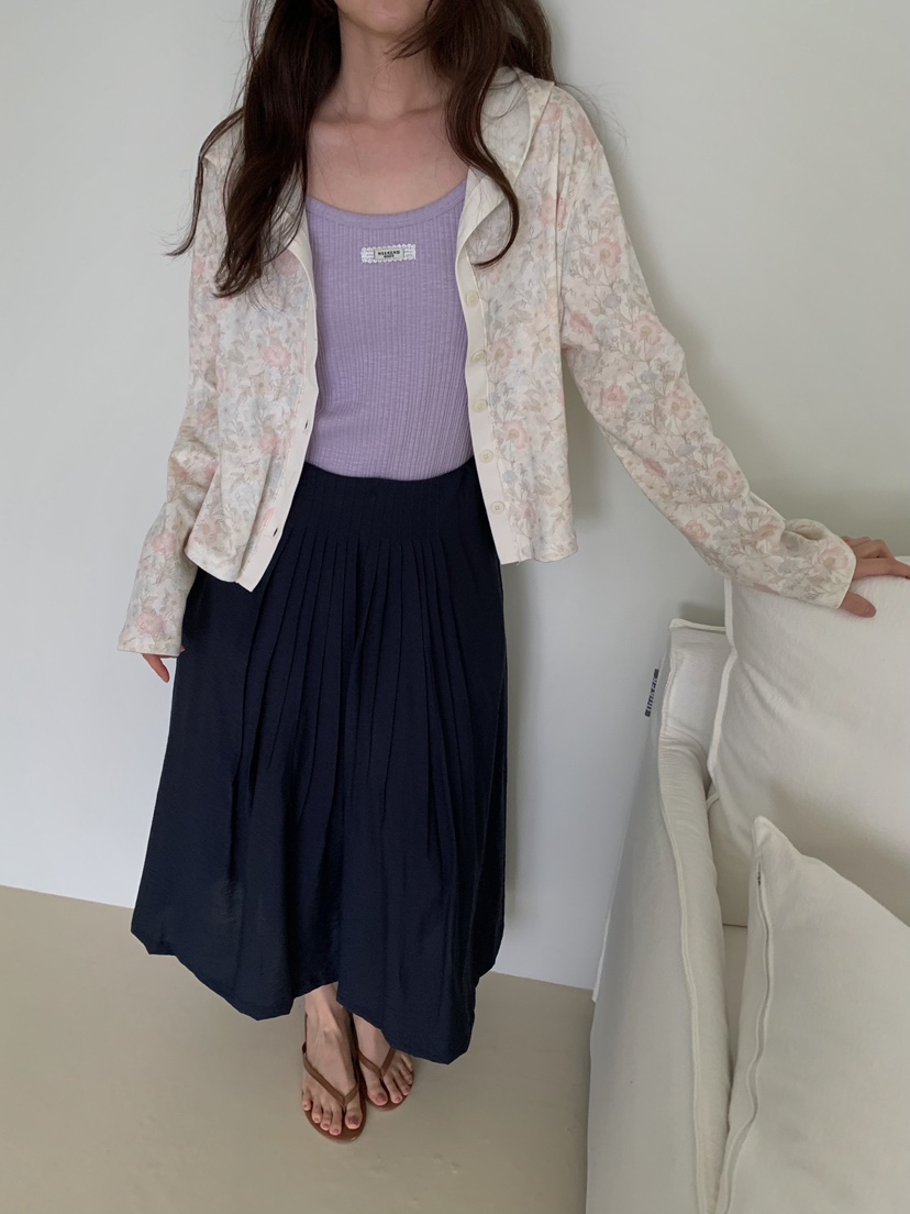 CAMEL-P韓國東大門代購女裝新品26夏季長裙褶裥長款Came_l 家長裙