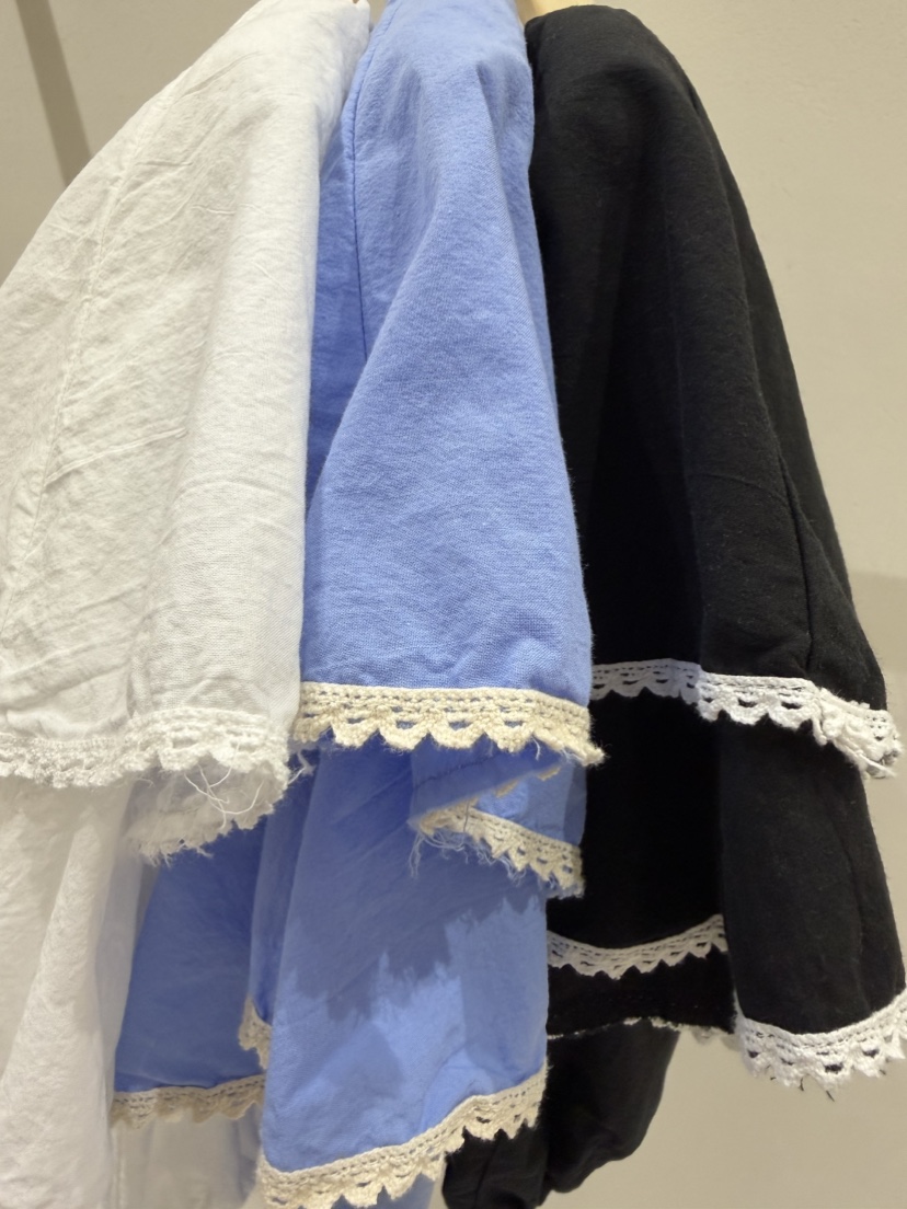 SHIRRING韓國直郵女士新品26夏季推薦26春夏休閑襯衫蕾絲衫SHIRRING襯衫/蕾絲衫