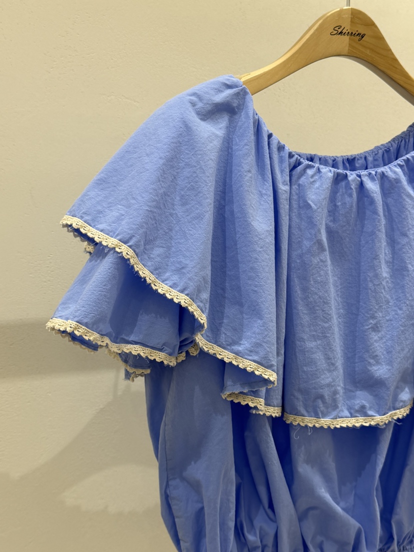 SHIRRING韓國直郵女士新品26夏季推薦26春夏休閑襯衫蕾絲衫SHIRRING襯衫/蕾絲衫