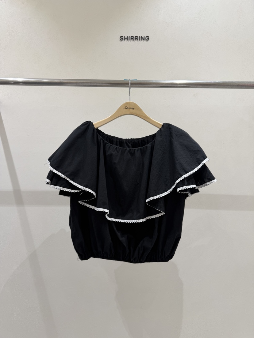 SHIRRING韓國直郵女士新品26夏季推薦26春夏休閑襯衫蕾絲衫SHIRRING襯衫/蕾絲衫圖色3