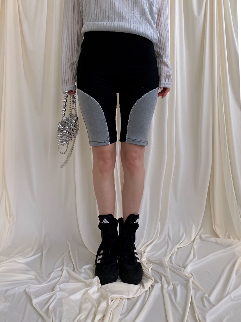 MAISONDEGLORY韓國代購女士新品職業26春夏短褲緊身褲撞色MAISON DE GLORY短褲