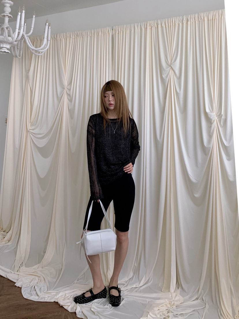 MAISONDEGLORY韓國代購女士新品職業26春夏短褲緊身褲撞色MAISON DE GLORY短褲