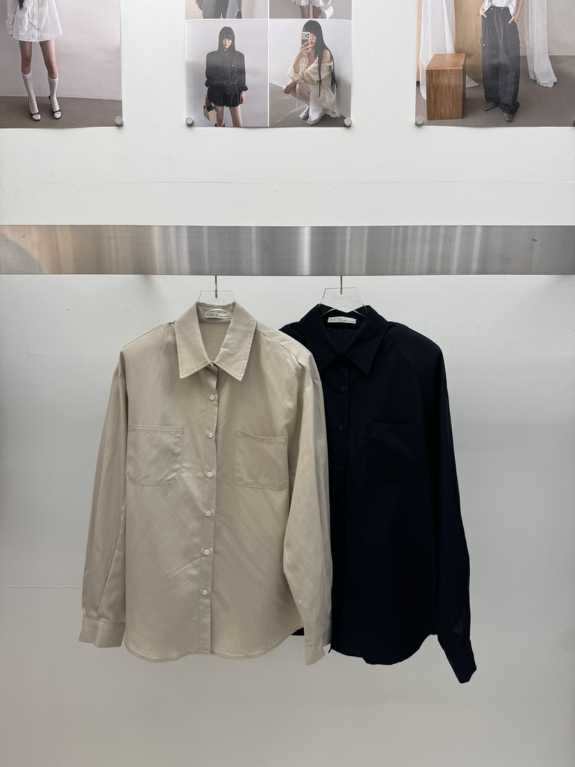 AMOOD韓國東大門直郵女士新品熱賣26夏季26春夏襯衫蕾絲衫亞麻AMOOD襯衫/蕾絲衫