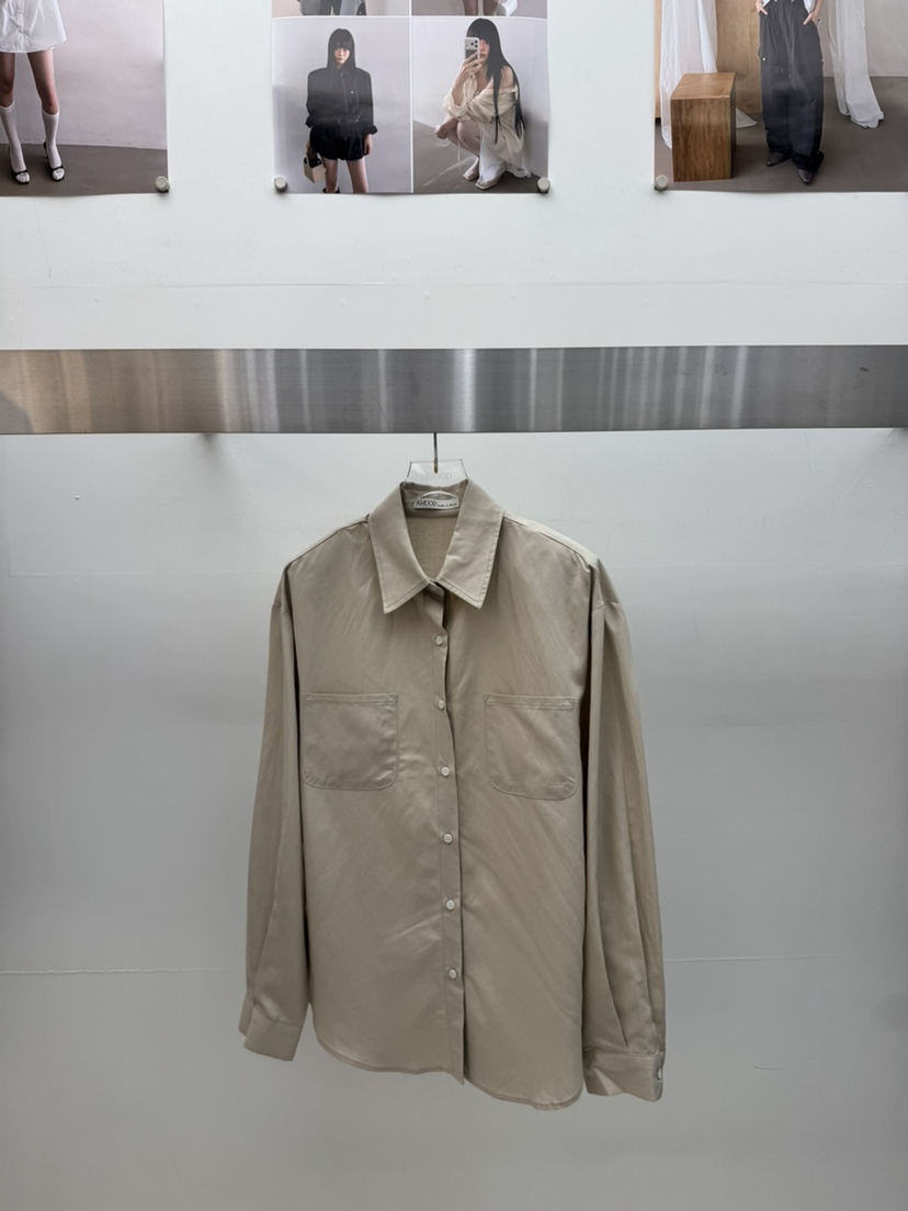 AMOOD韓國東大門直郵女士新品熱賣26夏季26春夏襯衫蕾絲衫亞麻AMOOD襯衫/蕾絲衫圖色1