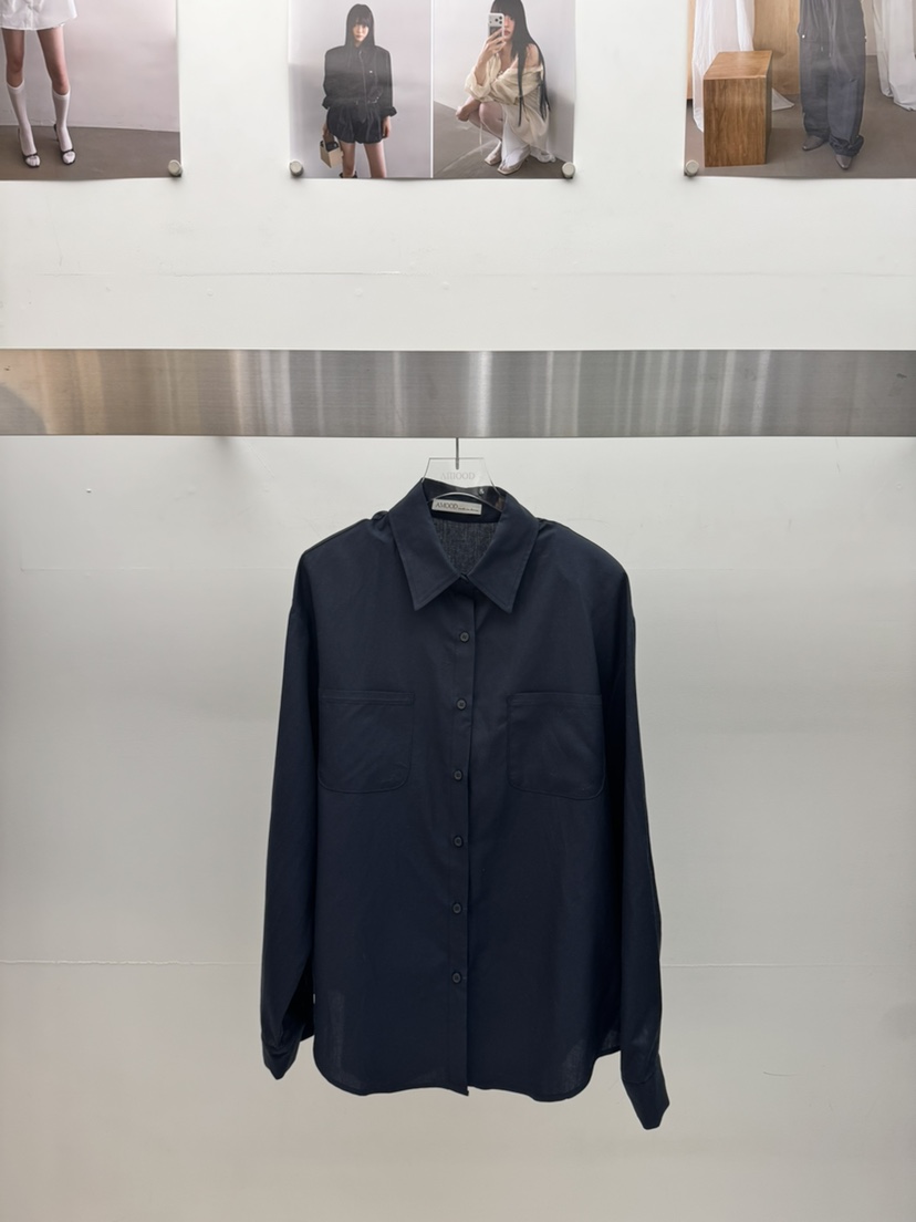 AMOOD韓國東大門直郵女士新品熱賣26夏季26春夏襯衫蕾絲衫亞麻AMOOD襯衫/蕾絲衫圖色2