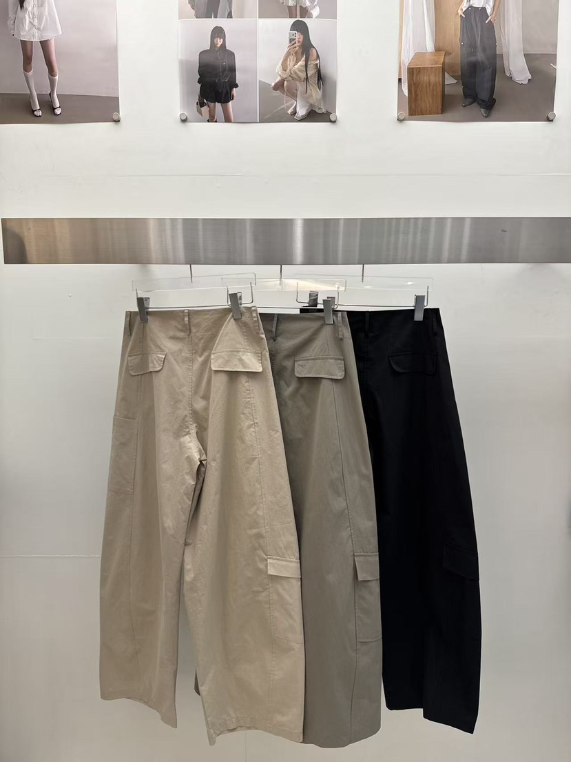 AMOOD韓國東大門代購女士新品時尚人氣26春夏休閑休閑褲口袋AMOOD休閑褲