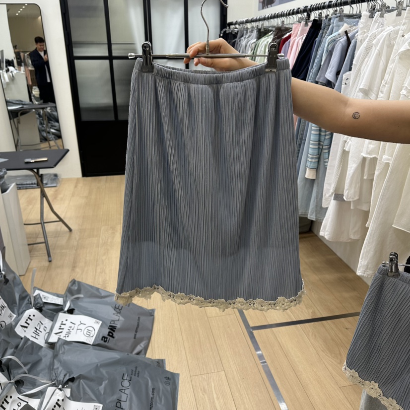 ARR韓國直郵實拍女裝新品職業人氣26春夏休閑半身裙中短裙ARR半身裙/中短裙