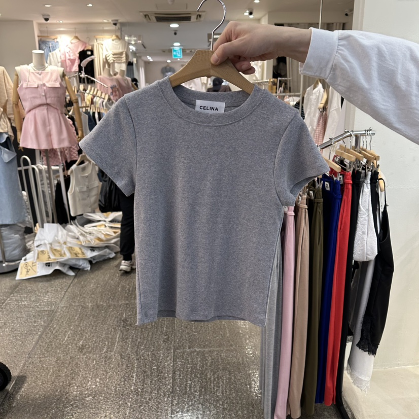 CELINA韓國直郵女裝新品休閑時尚推薦熱賣26春夏職業26夏季T恤CELI_NAT恤圖色3