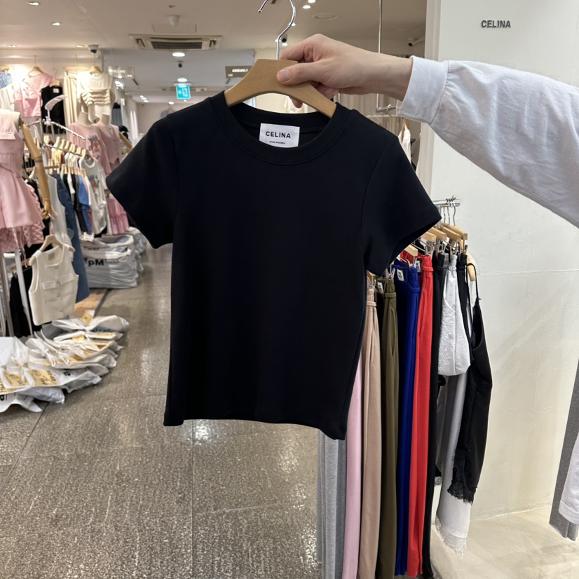 CELINA韓國直郵女裝新品休閑時尚推薦熱賣26春夏職業26夏季T恤CELI_NAT恤圖色4