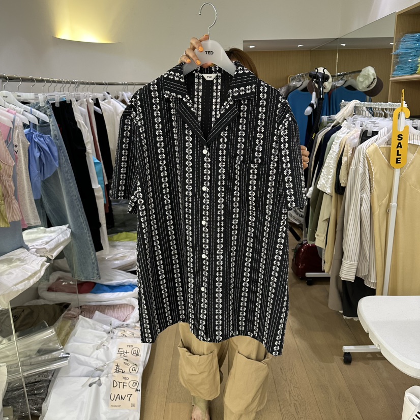 TED韓國東大門代購女士新品人氣26夏季26春夏職業襯衫蕾絲衫TED襯衫/蕾絲衫圖色2