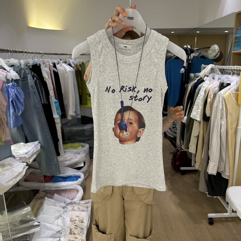 TED韓國直郵女士新品職業推薦休閑時尚26春夏吊帶背心不含配飾TED吊帶/背心圖色2