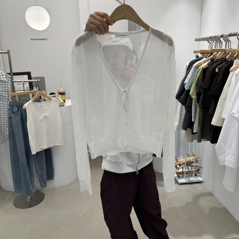 GOLDEN MARKET韓國東大門直郵女裝新品26春夏休閑針織衫GOLDEN MARKET針織衫圖色1