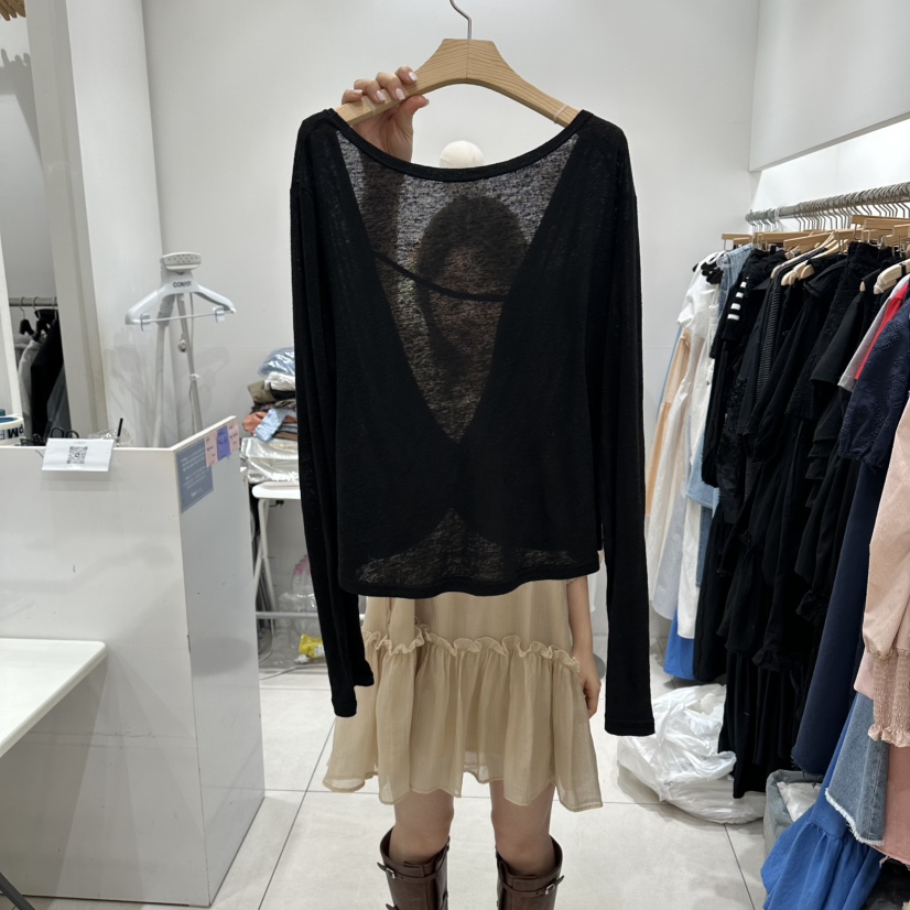 XPARTY韓國直郵女士新款職業時尚休閑26夏季人氣推薦長袖T恤XPARTY長袖T恤圖色4