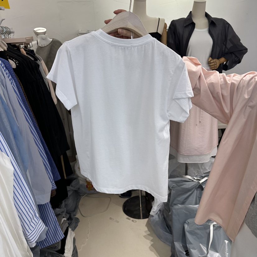 FLORAL韓國直郵實拍女裝新品休閑熱賣推薦時尚職業人氣T恤FLORALT恤