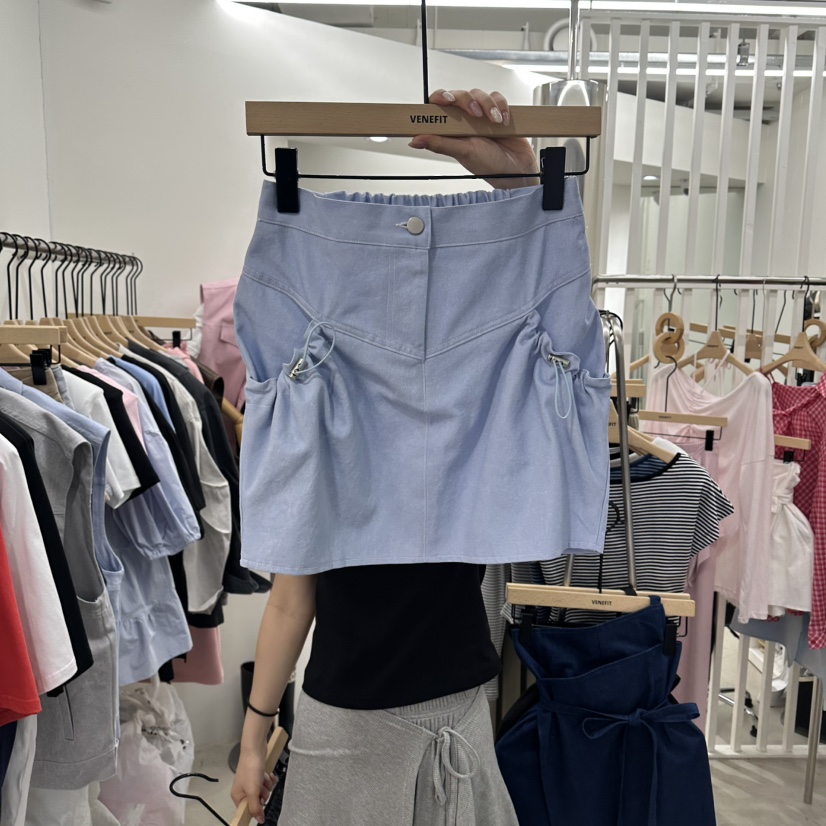 VENEFIT韓國直郵實拍女裝新品人氣時尚職業推薦26夏季短裙VENEFIT/JENNIE短裙圖色1