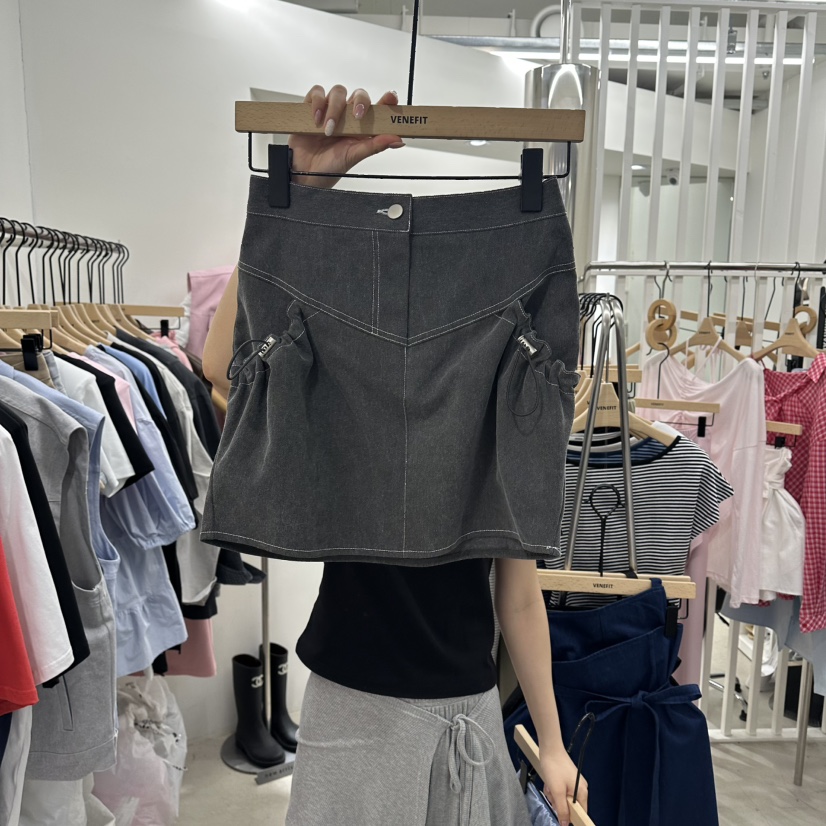 VENEFIT韓國直郵實拍女裝新品人氣時尚職業推薦26夏季短裙VENEFIT/JENNIE短裙圖色4