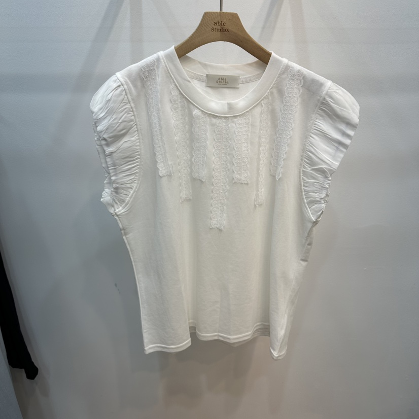 ABLESTUDIO韓國代購女裝新款職業26春夏26夏季襯衫蕾絲衫蕾絲ABLESTUDIO襯衫/蕾絲衫圖色2