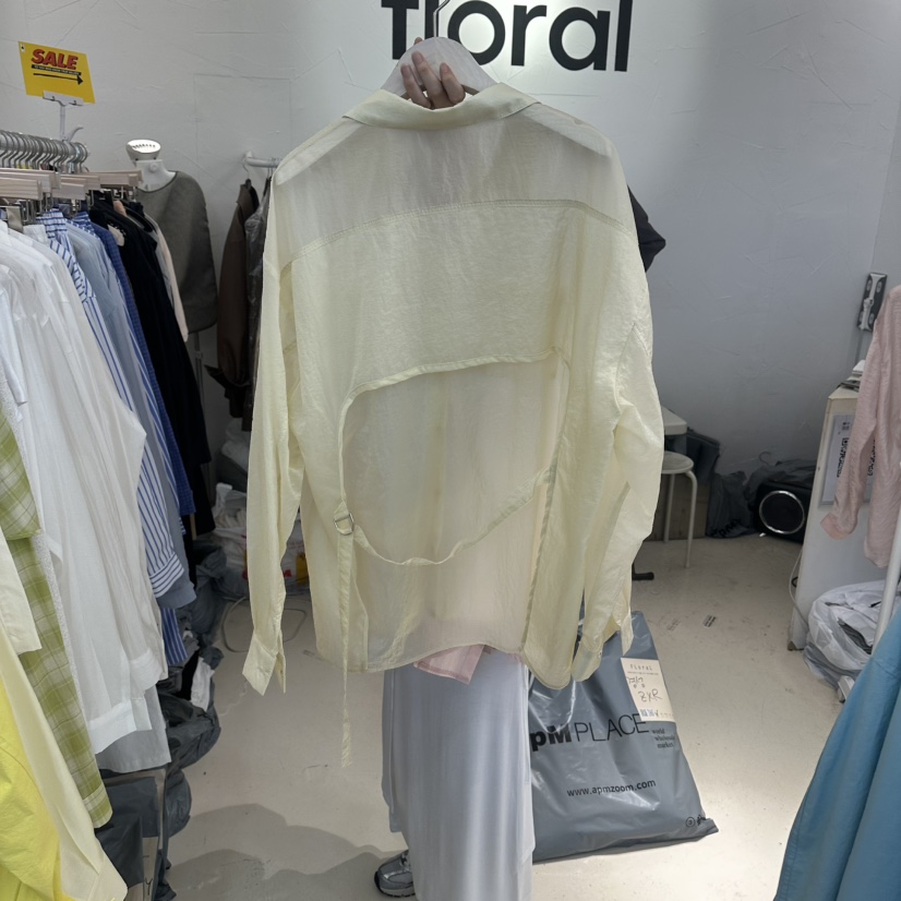 FLORAL韓國直郵實拍女裝新品時尚26春夏職業26夏季襯衫蕾絲衫FLORAL襯衫/蕾絲衫