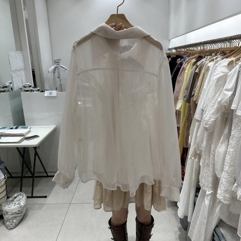 XPARTY韓國直郵女裝新款時尚26春夏26夏季推薦襯衫蕾絲衫XPARTY襯衫/蕾絲衫