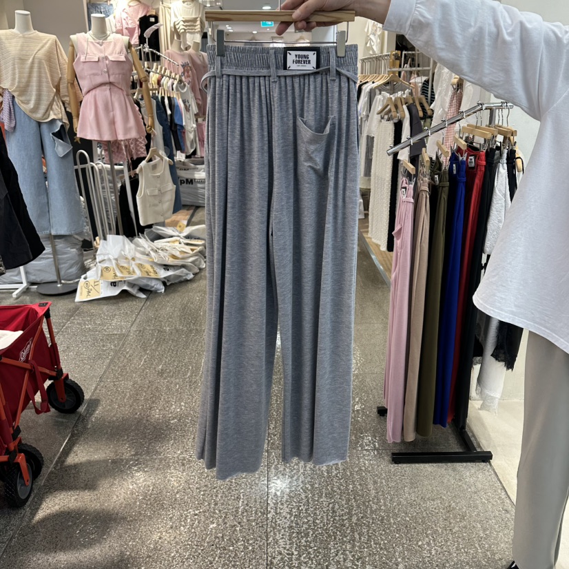 CELINA韓國代購女裝新品熱賣職業26春夏人氣時尚休閑褲腰帶CELI_NA休閑褲