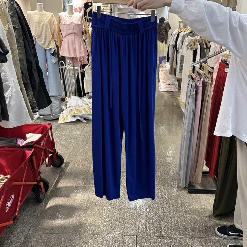 CELINA韓國代購女裝新品熱賣職業26春夏人氣時尚休閑褲腰帶CELI_NA休閑褲圖色5