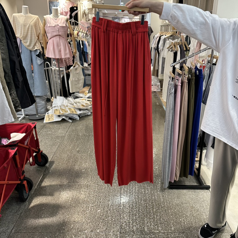 CELINA韓國代購女裝新品熱賣職業26春夏人氣時尚休閑褲腰帶CELI_NA休閑褲圖色6