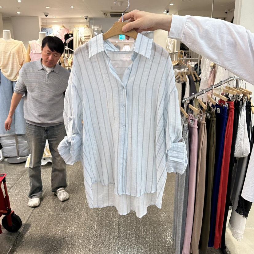 CELINA韓國直郵女裝新款職業推薦人氣襯衫蕾絲衫不含內搭CELI_NA襯衫/蕾絲衫圖色3