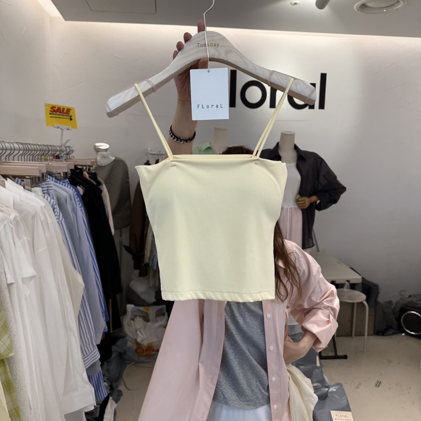 FLORAL韓國直郵女士新款時尚休閑推薦職業26春夏吊帶背心FLORAL吊帶/背心圖色3